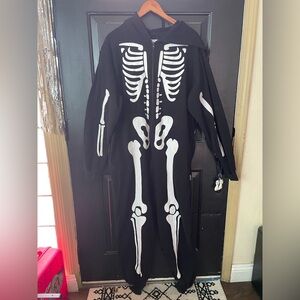 Skeleton Costume for Adults- Black and White